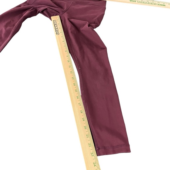 Yogalicious Lux Leggings Womens XS Ankle Length Active Wear Pants Maroon (657) - Picture 5 of 11